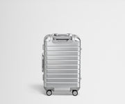 Back view of the Bigger Carry-On: Aluminum Edition in Silver