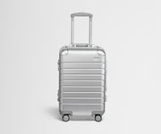 Front view of an Aluminum Carry-On suitcase