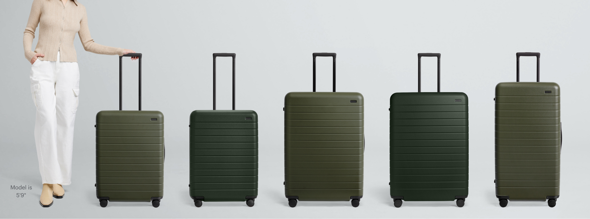 Away luggage store size comparison